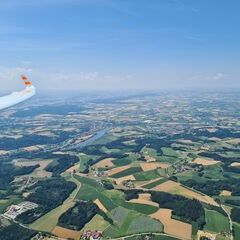 Flugwegposition um 10:56:56: Aufgenommen in der Nähe von Passau, Deutschland in 1291 Meter